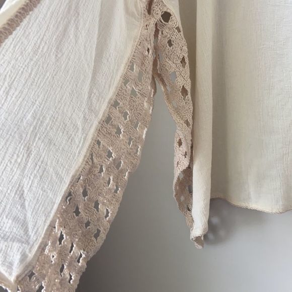 Krazy Kat Cream Lace Trimmed Cover-Up - Picture 4 of 6